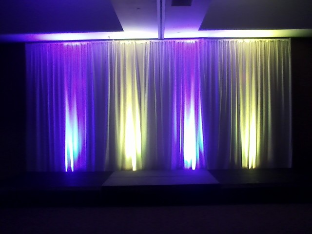 Uplighting led head table